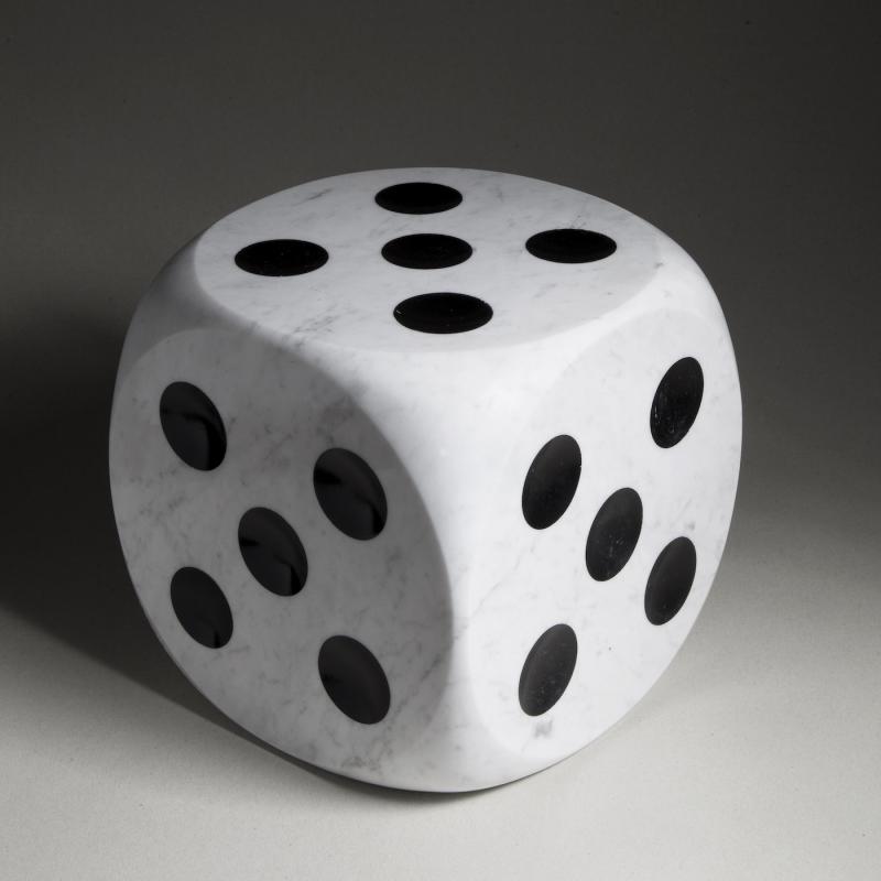 No memory, 2013, Carrara marble and acrylic